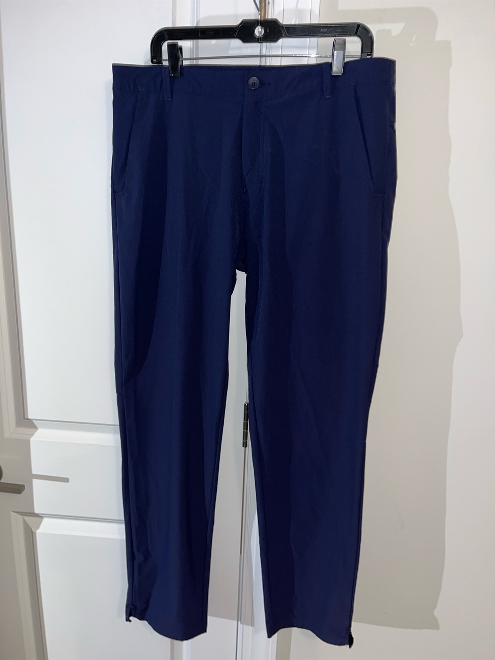 Navy Blue Regular Fit Polymide/ Elastine Oakley V-Cut Leg Golf Pants Trousers L